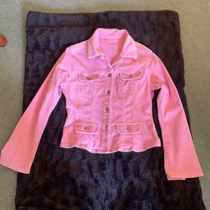 Pink corduroy Button down jacket